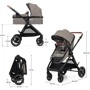 Універсальний візочок 3 в 1 Kinderkraft Esme Sand Beige (KSESME00BEG3000) фото 16