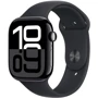 Apple Watch Series 10 42mm GPS Jet Black Aluminum Case with Black Sport Band - S/M (MWWE3QH/A) UA