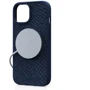 Чехол для iPhone Njord Salmon Leather MagSafe Case Petrol Blue (NA52SL01) for iPhone 15 Plus: Цвет синий