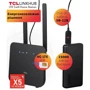 Маршрутизатор Wi-Fi TCL LINKHUB LTE Home Station (HH42CV2) + Powerbank 15000мАгод + USB кабель 5V-12V: Количество антенн 2