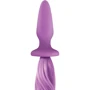 Анальная пробка с хвостиком Unicorn Tails Pastel, 8.4x3.2 см, сиреневый