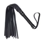 Флоггер из комбинированной кожи Flirty COMBO Leather - Black & Dark Blue, BM-00011
