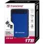 Внешний жесткий диск Transcend StoreJet 25H3P Blue 1000GB (TS1TSJ25H3B): Форм-фактор 2.5"