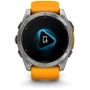 Смарт-годинник Garmin Fenix 8 AMOLED 51mm Sapphire Titanium з Spark Orange/Graphite Silicone Band (010-02905-11): Матеріал корпуса титан