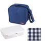 Емкость для хранения Bergner Walking business 6 предметов 23х22х13.5 см (BG-3652-BL): Объем, л 0.8