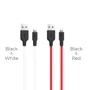Кабель Hoco USB Cable to Lightning X21 Plus 2.4A 3m Black/Red: Тип USB Cable - Lightning