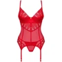Корсет Obsessive Ingridia corset & thong, XL/2XL