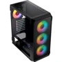 Корпус Logic concept PORTOS MESH+GLASS ARGB fans 4x120mm BLACK (AT-PORTOS-10-0000000-0002): Типорозмір Midi-Tower