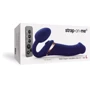 Безремневой вибрострапон с вакуумной стимуляцией Strap-On-Me Multi Orgasm - L - Blue