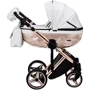 Коляска 2 в 1 Adamex Chantal Star Polar (Pink Gold) кожа 100% Star 106 (624715): Количество блоков 1