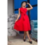Платье FLFashion Амадеус УПА 2882 48 красное повседневное удлиненное миди: Фасон рукава Без фасона
