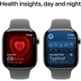 Apple Watch Series 10 46mm GPS + Cellular Natural Titanium Case з Stone Grey Sport Band - S/M (MWY93)