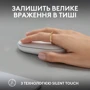 Мышь Logitech M350s Wireless White (910-007013): Максимальное разрешение сенсора, dpi 4000