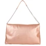 Женская сумка через плечо Laskara золотистая (LK-DS259-rose-gold): Материал Натуральная кожа