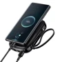 Внешний аккумулятор Baseus Power Bank 20000mAh with Lightning Cable Q Pow Display 20W Black (PPQD-H01): Особенности Встроенный кабель, Индикатор заряда, быстрая зарядка