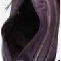 Женская сумка через плечо Borsa Leather фиолетовая (K1213-violet): Фактура Матовая, Зернистая