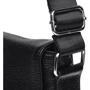 Мужская сумка планшет Borsa Leather черная (K15103-black): Фактура Матовая, Зернистая