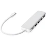 Адаптер Digitus Adapter USB-C to 4xUSB+USB-C Silver (DA-70242-1): Дополнительные разъемы USB-C, USB 3.0