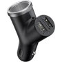 Зарядний пристрій Baseus Car Charger 2хUSB Cigarette Lighter Port Black (CCALL-YX01): Сила струму 2.4А и более