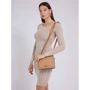 Женская сумка кросс боди GUESS ABEY CROSSBODY FLAP темно-бежевая (HWQB8558210-BEI): Пол Женский