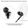 Наушники Xiaomi 1More Dual Driver In-Ear Headphones Black: Тип крепления без креплений