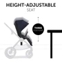 Универсальная коляска 2 в 1 Hauck Walk N Care Dark Navy Blue (16545-4): Материал колес резина (надувные)