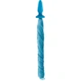 Анальная пробка с хвостиком Unicorn Tails Pastel, 8.4x3.2 см, голубой