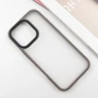 Чехол для iPhone Mobile Case TPU+PC Metal Buttons Grey for iPhone 16 Pro Max: Тип чехла накладка на заднюю часть