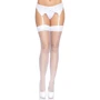 Нейлоновые чулки в сеточку Leg Avenue OS White