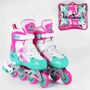 Роликовые коньки Best Roller Turquoise-Pink-White (98910): Цвет бирюзовый