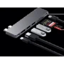 Адаптер Satechi Adapter Dual USB-C to 2xUSB-C+2xUSB+HDMI+SD Space Gray (ST-HUCPHSM) фото 4