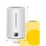 Зволожувач повітря Deerma Humidifier White (Touch) DEM-F628S: Площа приміщення, кв.м 30