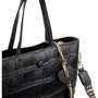 Жіноча сумка тоут Vito Torelli чорна (VT-2007-black): Тип ручки Довга ручка, З двома ручками, Плечовий ремінь, Зі знімним ременем, З широким ременем