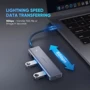 Адаптер Ugreen Adapter CM219 USB-C to 4xUSB3.0+USB-C Space Gray (70336): Інтерфейс підключення USB-C