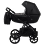 Коляска 2 в 1 Bair Kiwi кожа 100% BK-15 черный фото 9