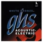 Струна для гітар Струни для акустичних гітар GHS STRINGS WB-L WHITE BRONZE