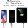 Кабель Spigen USB Cable to Lightning/microUSB/USB-C Essential C10i3 1.5m Gold (000CB23018) фото 6