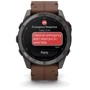 Смарт-часы Garmin Fenix 8 Pro AMOLED 51mm Sapphire Carbon Grey DLC Titanium with Chestnut Leather Band (010-03199-40)