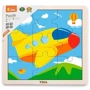 Дерев'яний пазл Viga Toys Літак, 9 ел. (51447): Вік 3-4.5 года