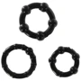 Набор из 3 шт эрекционных колец Toy Joy STAY HARD - Three Rings BLACK (35500-BLACK)