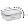 Ємність для зберігання Tescoma Freshbox Glass 600 мл (892171): Матеріал корпусу Скло