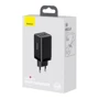Зарядное устройство Baseus Wall Charger GaN3 Pro 2xUSB-C+USB 65W with USB-C Cable Black (CCGP050101) фото 6