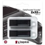 USB-флешка Kingston 2x32GB Exodia USB 3.2 Black/White (DTX/32GB-2P): Стандарт USB USB 3.2