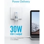 Зарядний пристрій ANKER USB Wall Charger PowerPort 2 PD 1xUSB-C/1xUSB Power IQ 2.0 White (A2321L21): Особливості Швидка зарядка, Power Delivery (PD), USB-C