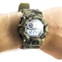Наручний годинник Skmei 1019 Green Camouflage: Функції Секундомір, Будильник, підсвічування, Дата, День тижня