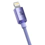 Кабель Baseus Cable USB-C to Lightning Crystal Shine 20W 1.2m Purple (CAJY000205) фото 4