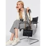 Женская сумка кросс боди GUESS ABEY CROSSBODY FLAP черная (HWQB8558210-BLA): Пол Женский