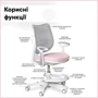 Дитяче крісло Mealux Y-312 Pink Grey (Y-312 KPG): Регулювання Глубины сиденья, Высоты спинки, Высоты сиденья