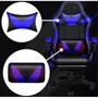 Кресло геймерское PLAYER с подставкой для ног Blue/Black (100002) фото 4