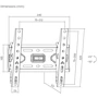 Кронштейн для ТВ UniBracket BZ02-23: Угол наклона +5°~-15°